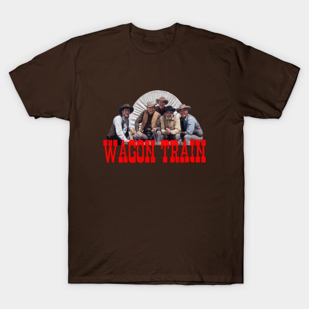 Wagon Train - 50s Tv Western T-Shirt by wildzerouk